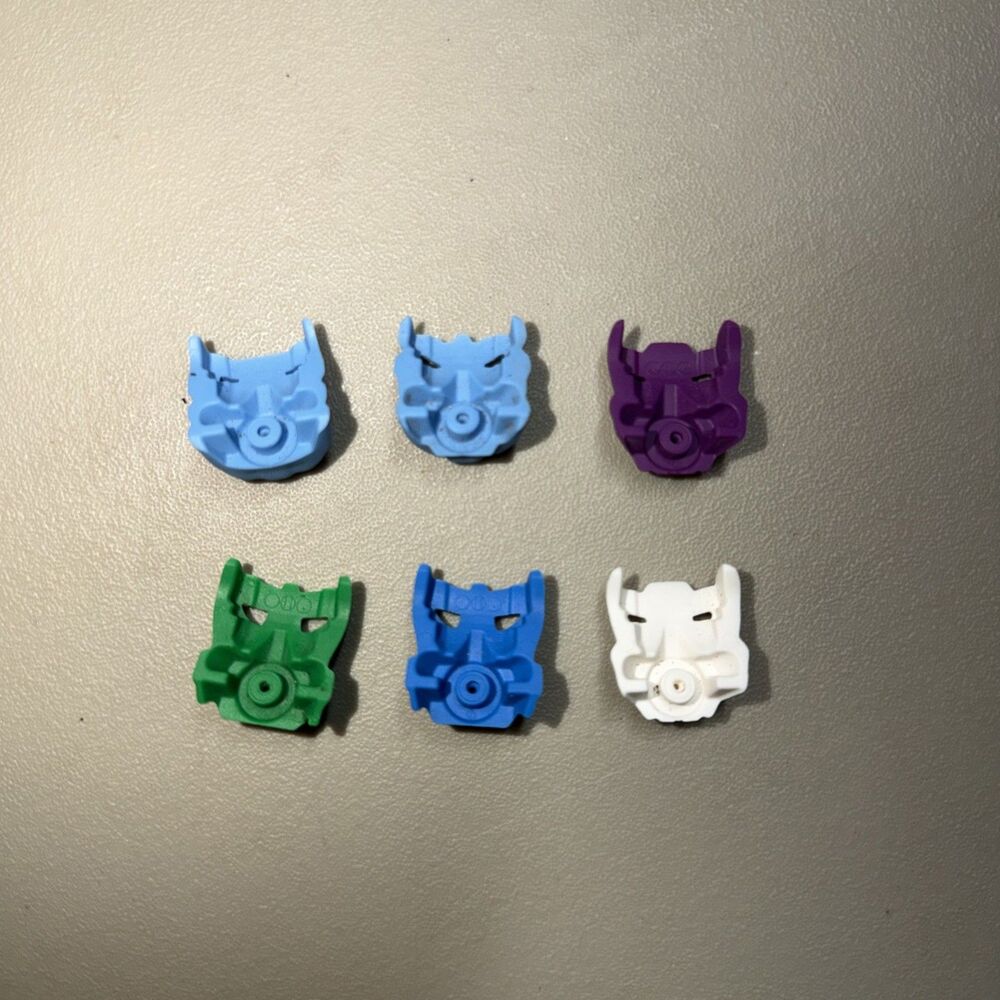 Lego Bionicals Mix Lot Rubber Masks Set Of 6 Different Ones - Picture 2 of 2